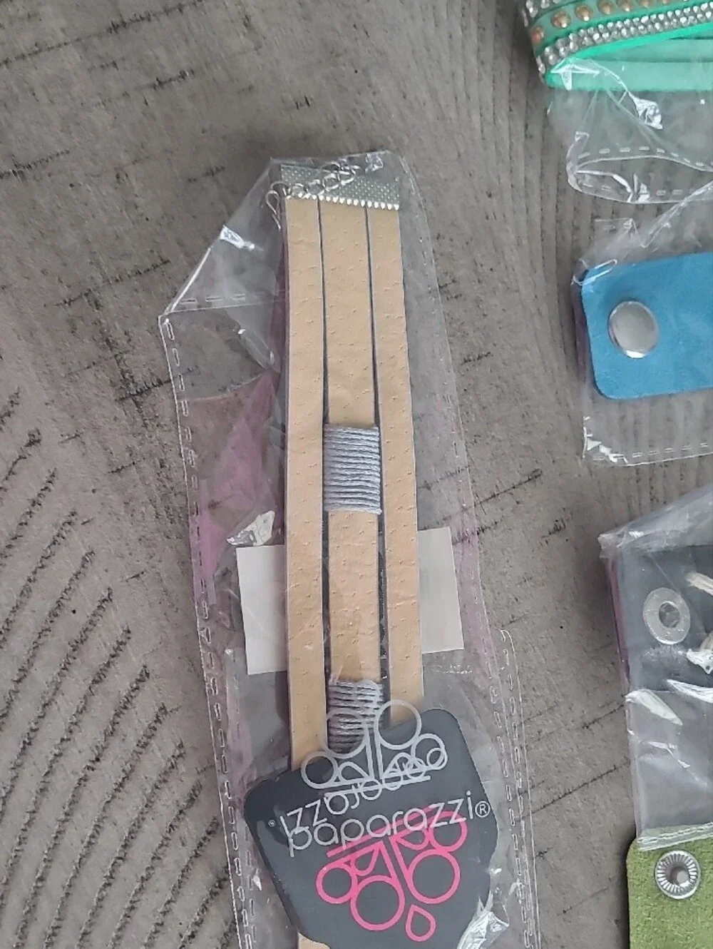 Snap Bracelets, NEVER WORN, Costume Jewelry, Rhinestones, an Faux Leather